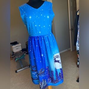 Tacky sleeveless Christmas party dress! Size XL